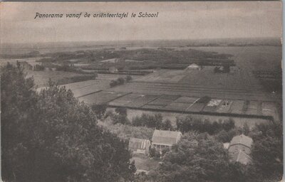 SCHOORL - Panorama vanaf de oriënteertafel te Schoorl