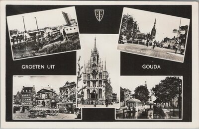 GOUDA - Meerluik Groeten uit Gouda