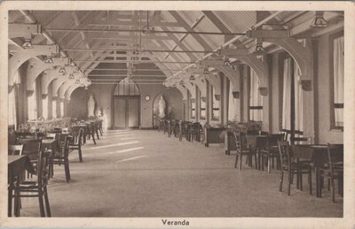 NOORDWIJKERHOUT - Bisschoppelijk Retraitenhuis St. Clemens. Veranda