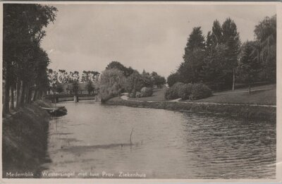 MEDEMBLIK - Westersingel met tuin Prov. Ziekenhuis