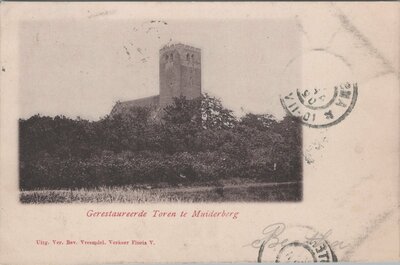 MUIDERBERG - Gerestaureerde Toren te Muiderberg