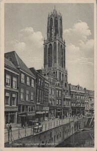 UTRECHT - Vischmarkt met Domtoren