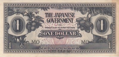 MALAYA M.5c - 1 Dollar ND 1942 AU
