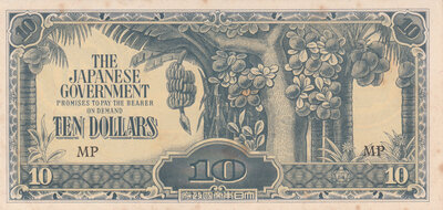 MALAYA M.7c - 10 Dollars ND 1942 AU