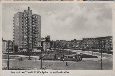 AMSTERDAM - Daniël Willinkplein m. Wolkenkrabber