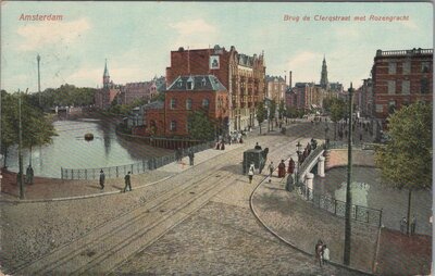AMSTERDAM - Brug de Clercqstraat met Rozengracht