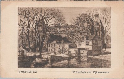 AMSTERDAM - Polderhuis met Rijksmuseum