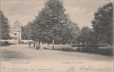 AMSTERDAM - Vondelpark met Paviljoen