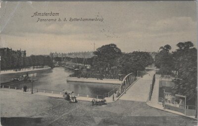 AMSTERDAM - Panorama b. d. Rotterdammerbrug