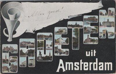 AMSTERDAM - Meerluik Groeten uit Amsterdam