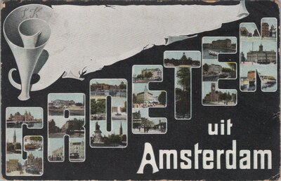 AMSTERDAM - Meerluik Groeten uit Amsterdam