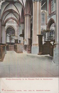 AMSTERDAM - Westerdwarsschip in de Nieuwe Kerk te Amsterdam