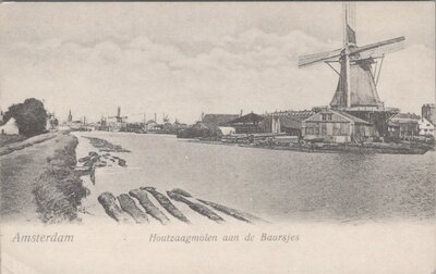 AMSTERDAM - Houtzaagmolen aan de Baarsjes