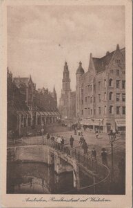 AMSTERDAM - Raadhuisstraat met Westertoren