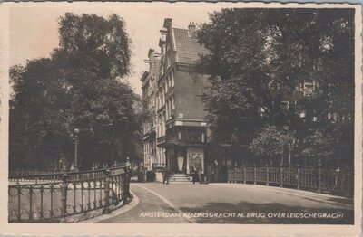 AMSTERDAM - Keizersgracht m. Brug over Leidschegracht