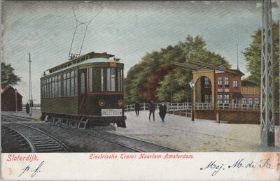 AMSTERDAM - Electrische Tram: Haarlem-Amsterdam
