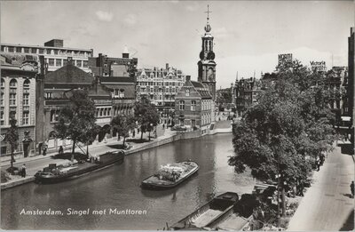 AMSTERDAM - Singel met Munttoren