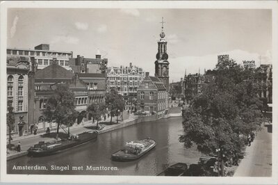 AMSTERDAM - Singel met Munttoren