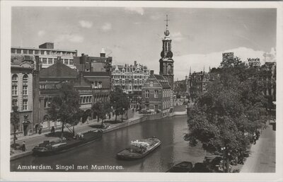 AMSTERDAM - Singel met Munttoren