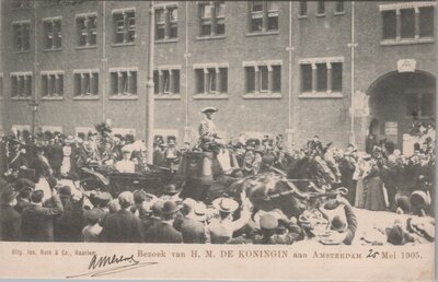 AMSTERDAM - Bezoek van H. M. de Koningin aan Amsterdam Mei 1905