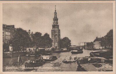 AMSTERDAM - Oude Schans met Montelbaanstoren