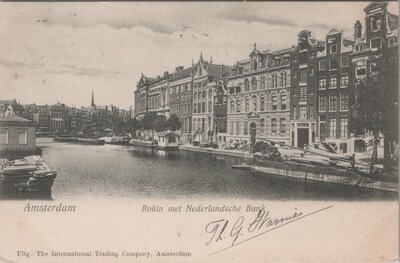 AMSTERDAM - Rokin met Nederlandsche Bank