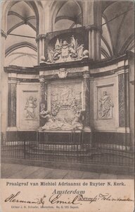 AMSTERDAM - Praalgraf van Michiel Adriaansz de Ruyter N. Kerk