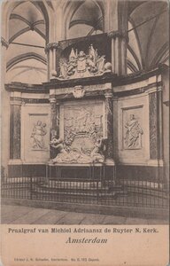 AMSTERDAM - Praalgraf van Michiel Adriaansz de Ruyter N. Kerk