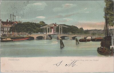 AMSTERDAM - De Magere Brug over den Amstel