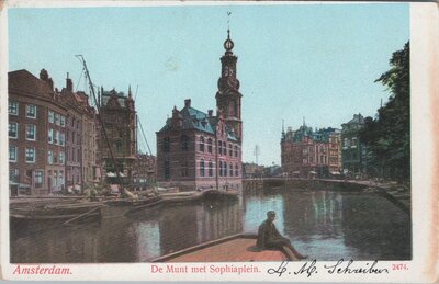 AMSTERDAM - De Munt met Sophiaplein