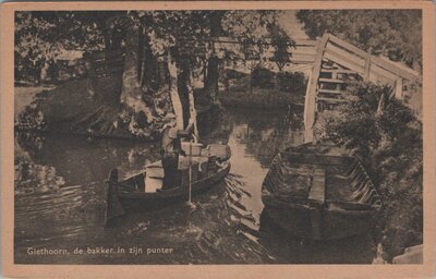 GIETHOORN - de bakker in zijn punter