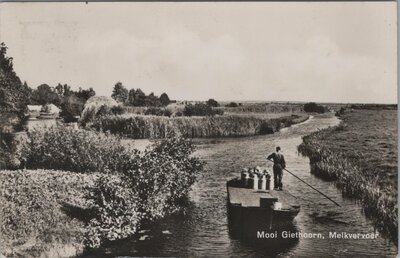 GIETHOORN - Mooi Giethoorn, Melkvervoer