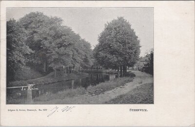 STEENWIJK - Gezicht op gracht