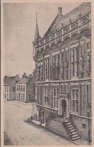 KAMPEN - Oude Stadhuis met Trapgevel Kampen Opgetrokken 1345-1350
