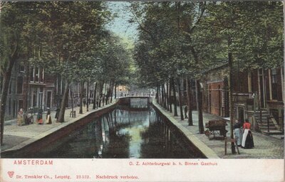 AMSTERDAM - O. Z. Achterburgwal b. h. Binnen Gasthuis