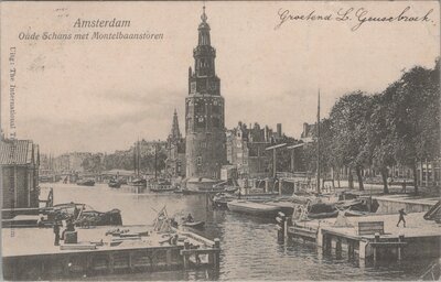 AMSTERDAM - Oude Schans met Montelbaanstoren