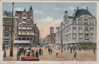 AMSTERDAM - Dam - Damrak - De Bijenkorf - Beurs