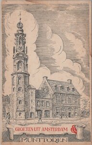 AMSTERDAM - Groeten uit Amsterdam Munttoren