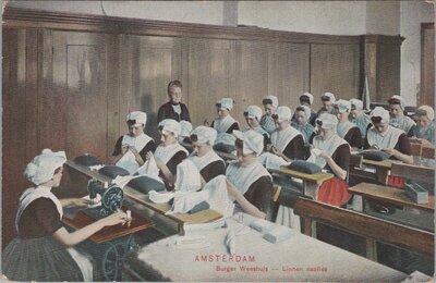 AMSTERDAM - Burger Weeshuis - Linnen naailes