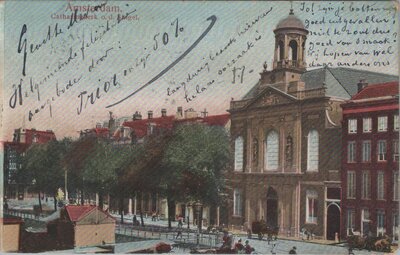 AMSTERDAM - Catharinakerk o. d. Singel