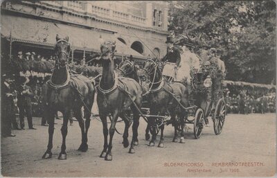 AMSTERDAM - Bloemencorso - Rembrandtfeesten juli 1906