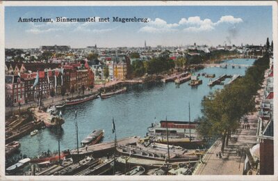 AMSTERDAM - Binnenamstel met Magerebrug