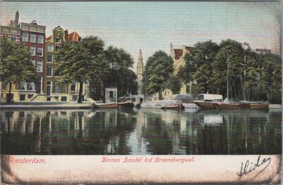AMSTERDAM - Binnen Amstel b/d Groenburgwal