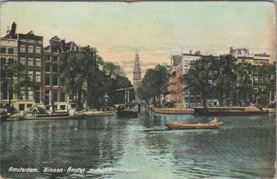 AMSTERDAM - Binnen - Amstel met Groenburgwal