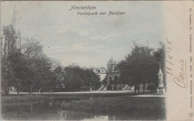 AMSTERDAM - Vondelpark met Paviljoen