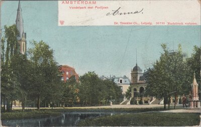 AMSTERDAM - Vondelpark met Paviljoen