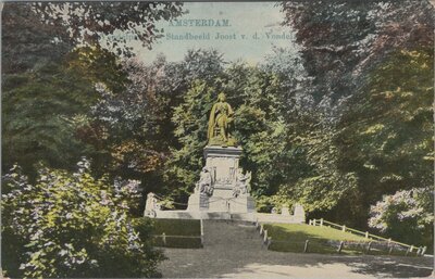 AMSTERDAM - Standbeeld Joost v. d. Vondel