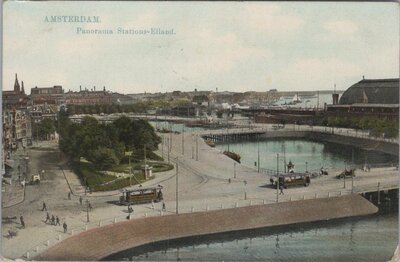 AMSTERDAM - Panorama Stations-Eiland