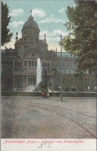 AMSTERDAM - Paleis v. Volksvlijt met Frederiksplein