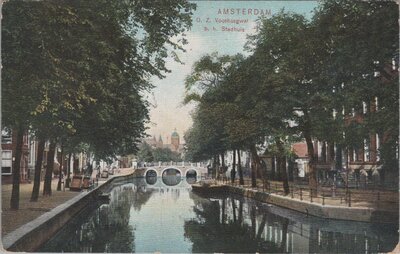 AMSTERDAM - O. Z. Voorburgwal b/h Stadhuis